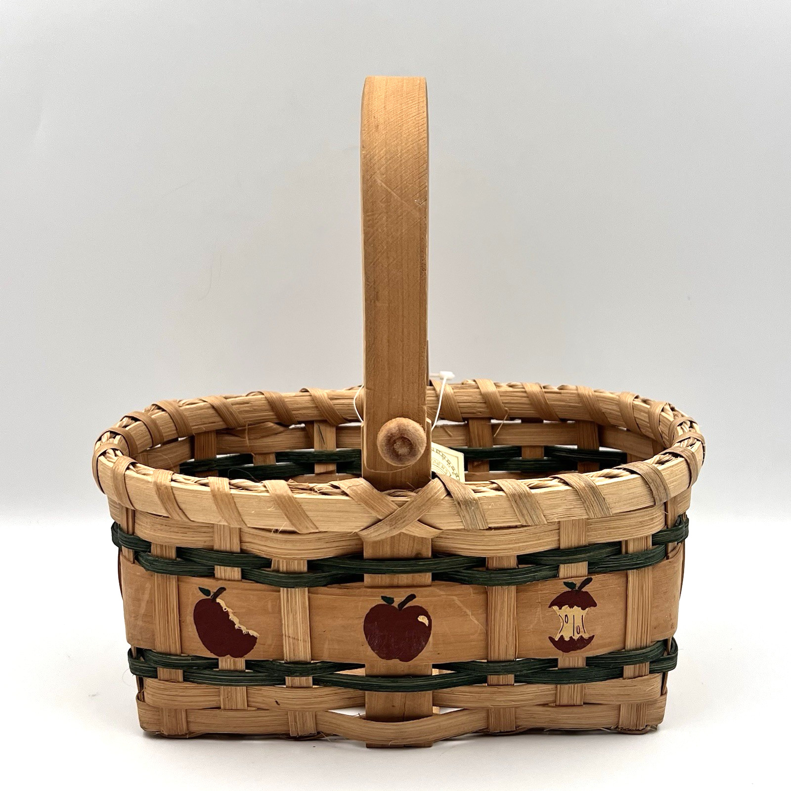 Primitive Apple woven Basket Decor Cottagecore Crazy Mountain