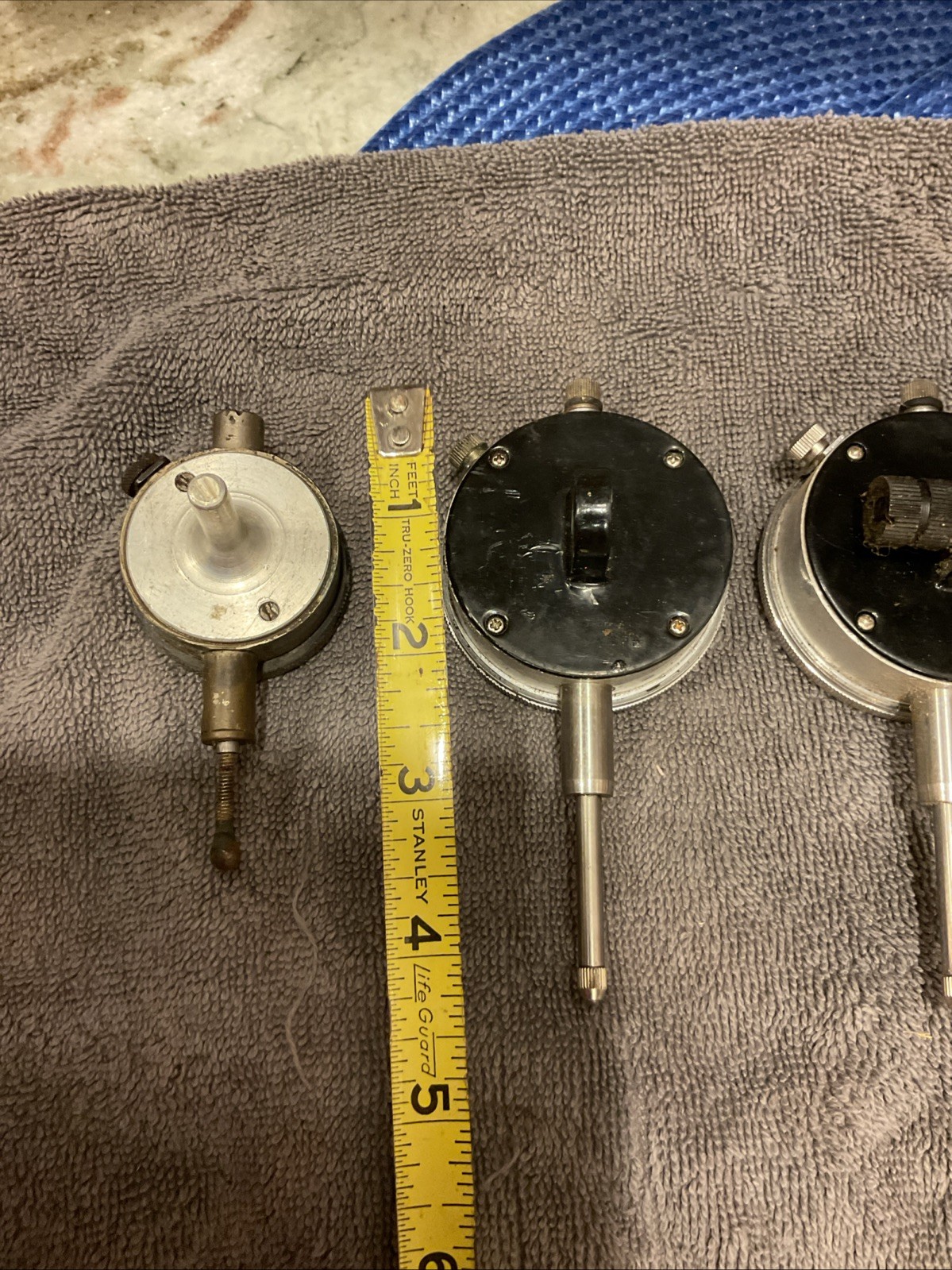 Federal B5MC & Ames 282 Dial Indicators + 3 Additional Machinist Indicators Lot