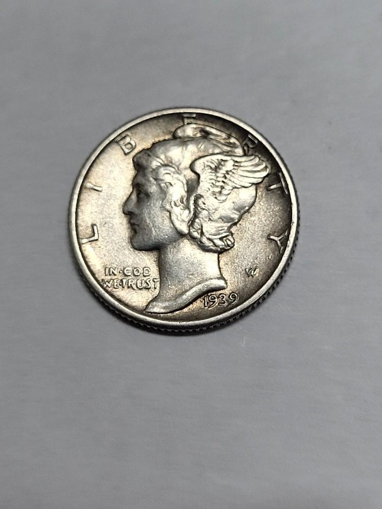 1939  Mercury Dime