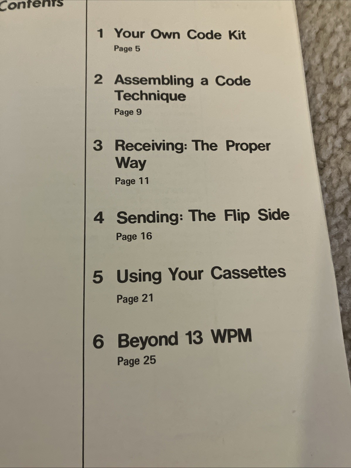 ARRL Code Kit & Code Practice Cassette Manual (No Cassettes), circa 1976