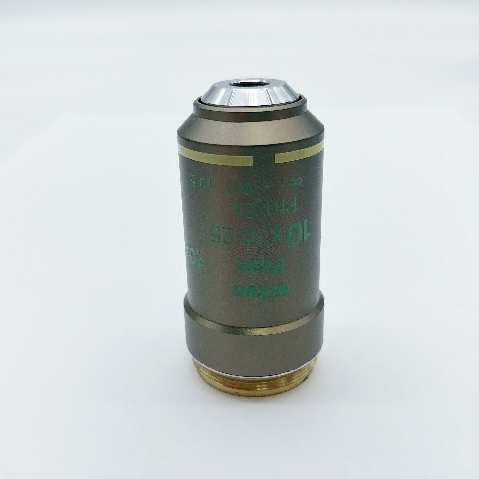 Nikon Microscope Objective Plan 10x Ph1 Phase Contrast for Eclipse Series