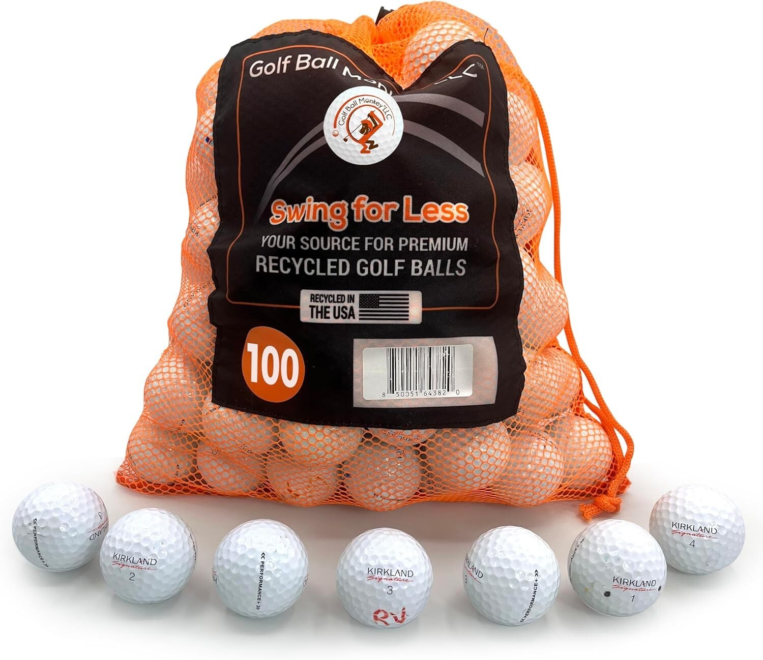 Recycled Kirkland Golf Balls 100 Pack