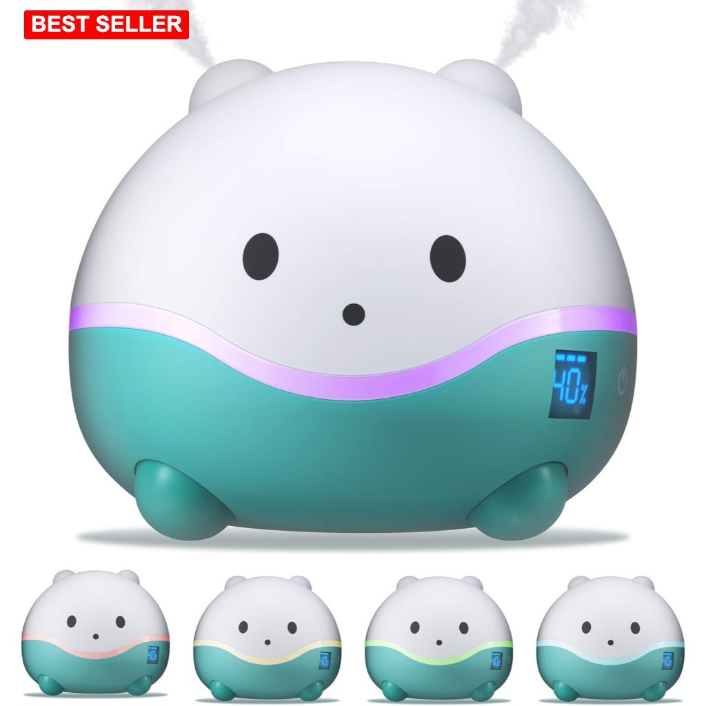 Humidifier Diffuser Night Light 1.6L Room Aromatherapy Adjustable Mist 7 LED