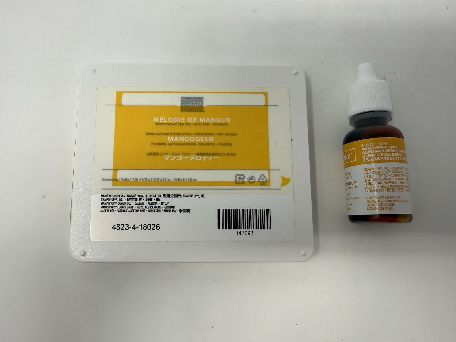 Stampin Up Classic Stampin Pad Mango Melody Ink Pad Refill