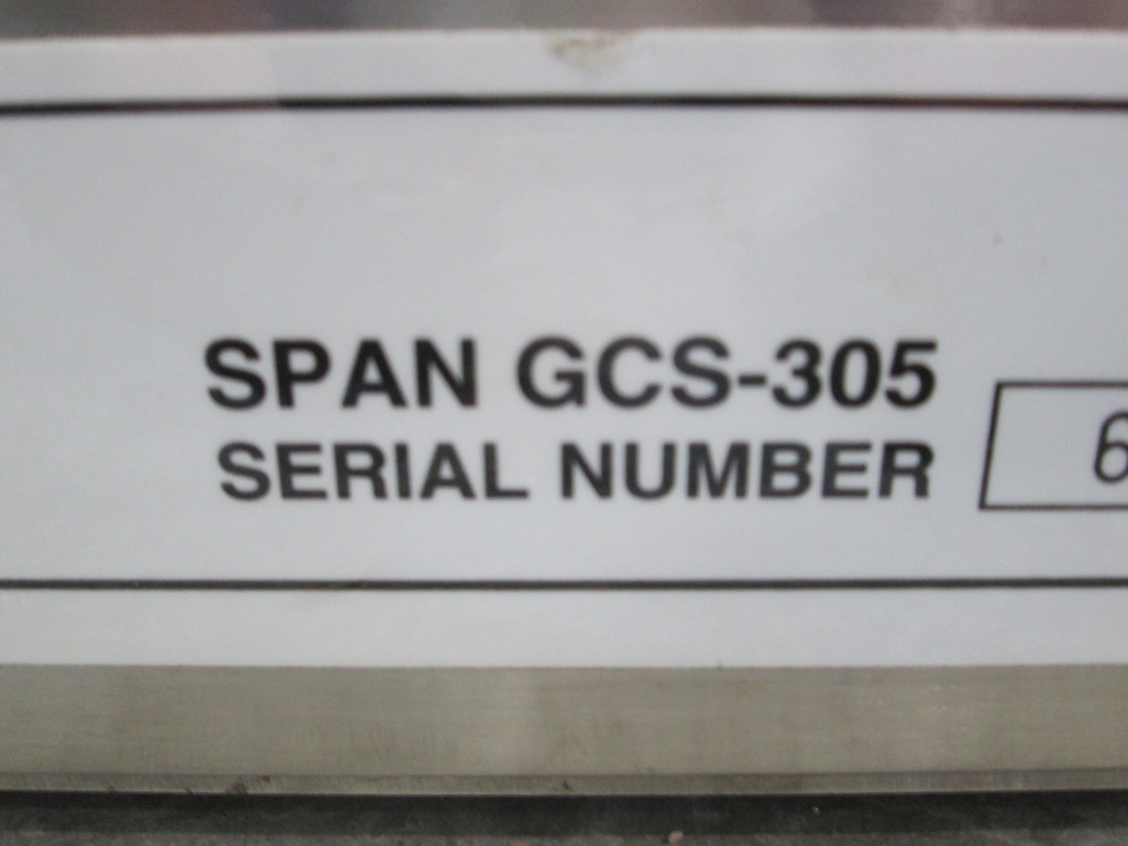 Span, Model GCS-305, 300LB Max Scale w/SAM-305 Scale Amplifier, Used