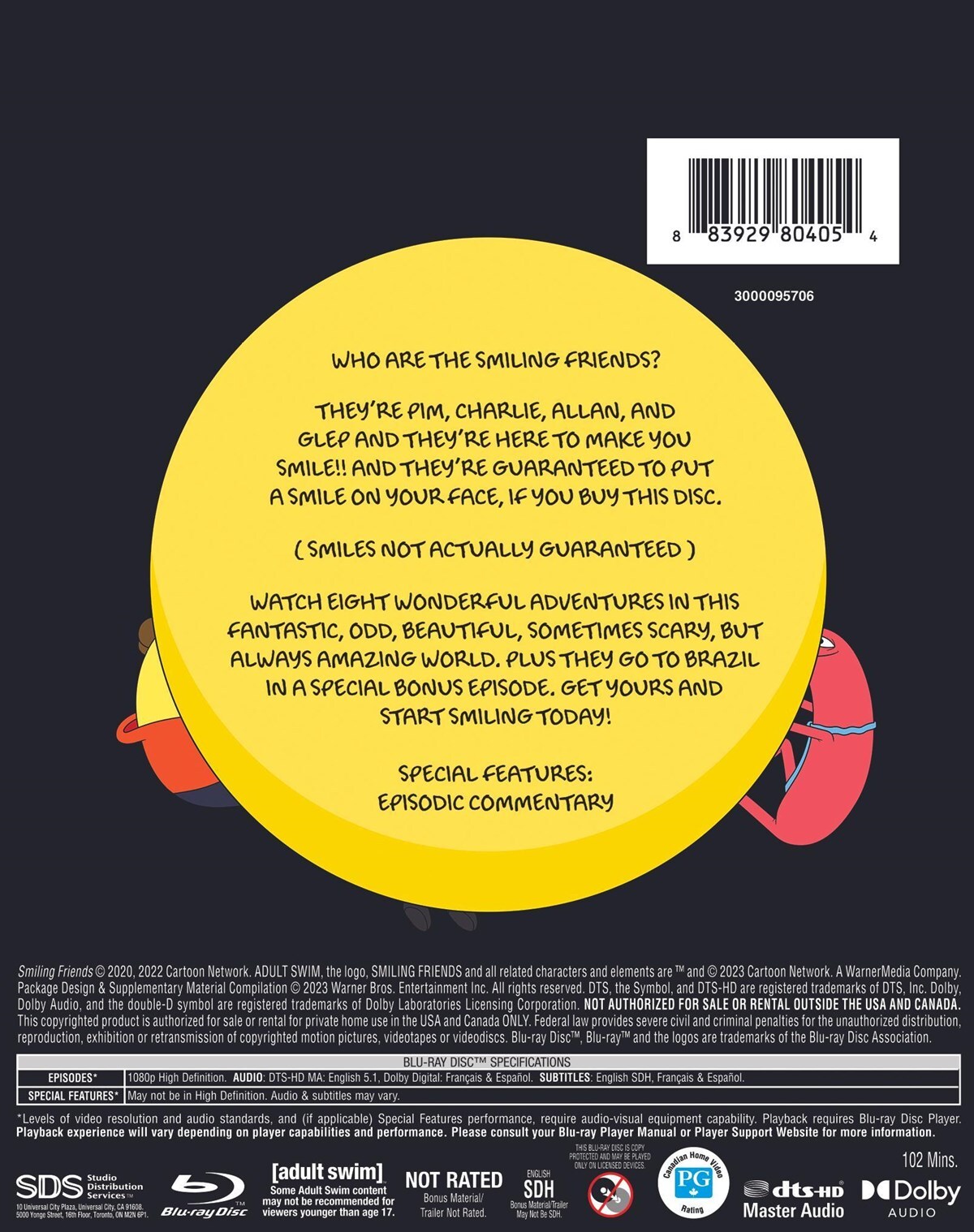 Smiling Friends The Complete First Season Blu-ray NEW