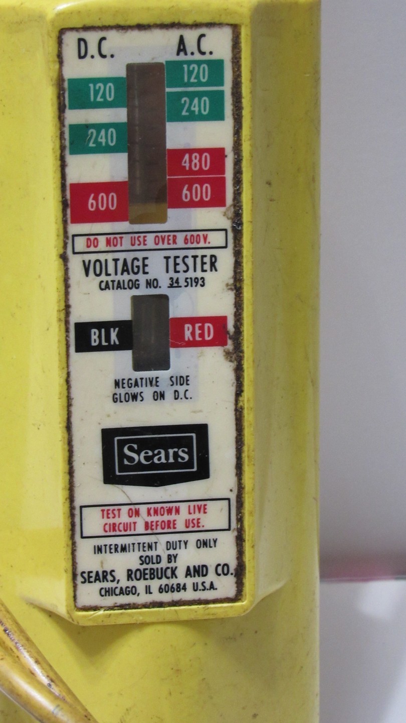 Sears 120-600 volt- Voltage tester