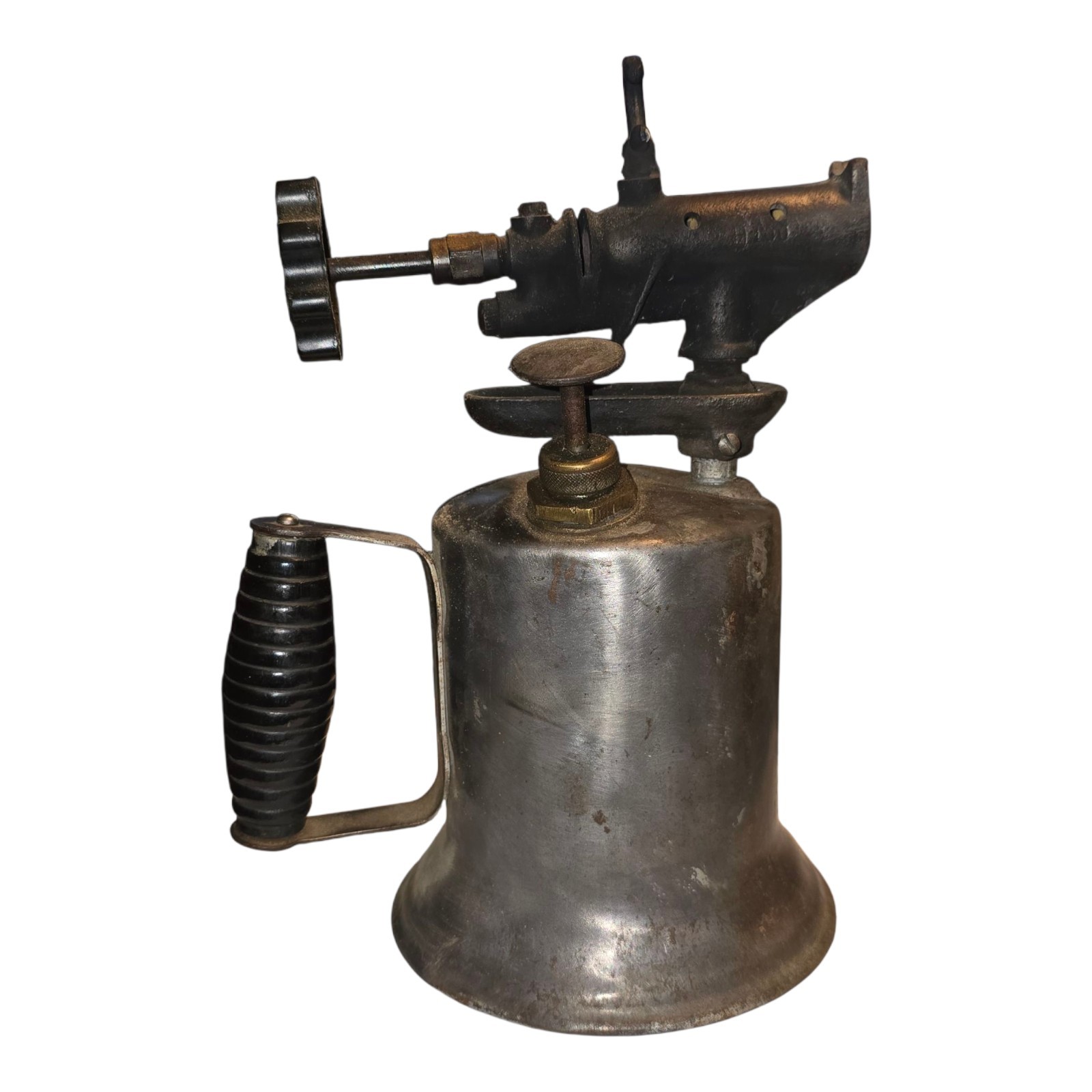 Vintage Hercules Brass Blow Torch Soldering Heating Stripping Works Bell Shaped