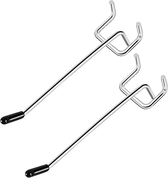 Pegboard Hooks, 25 Pack 4 inch Peg Board Hooks for Hanging, Fit 1/8" Metal Pegbo