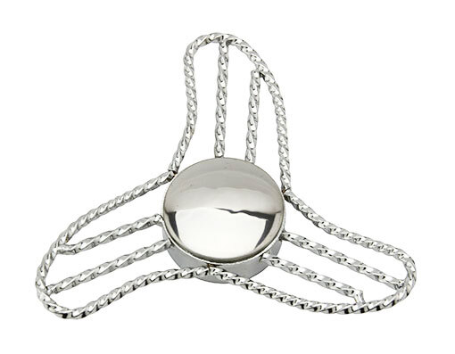 Bike Boom Ring Twisted KnockOff T/Less Chrome. Bike parts,Bicycle parts.
