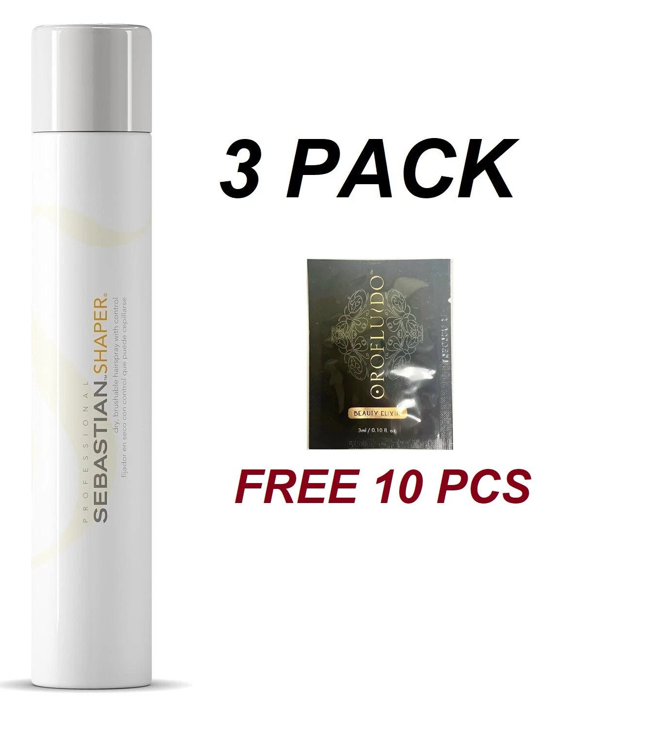 Sebastian Shaper Spray Classic 10.6 Oz - 3 PACK (FREE OROFLUIDO)