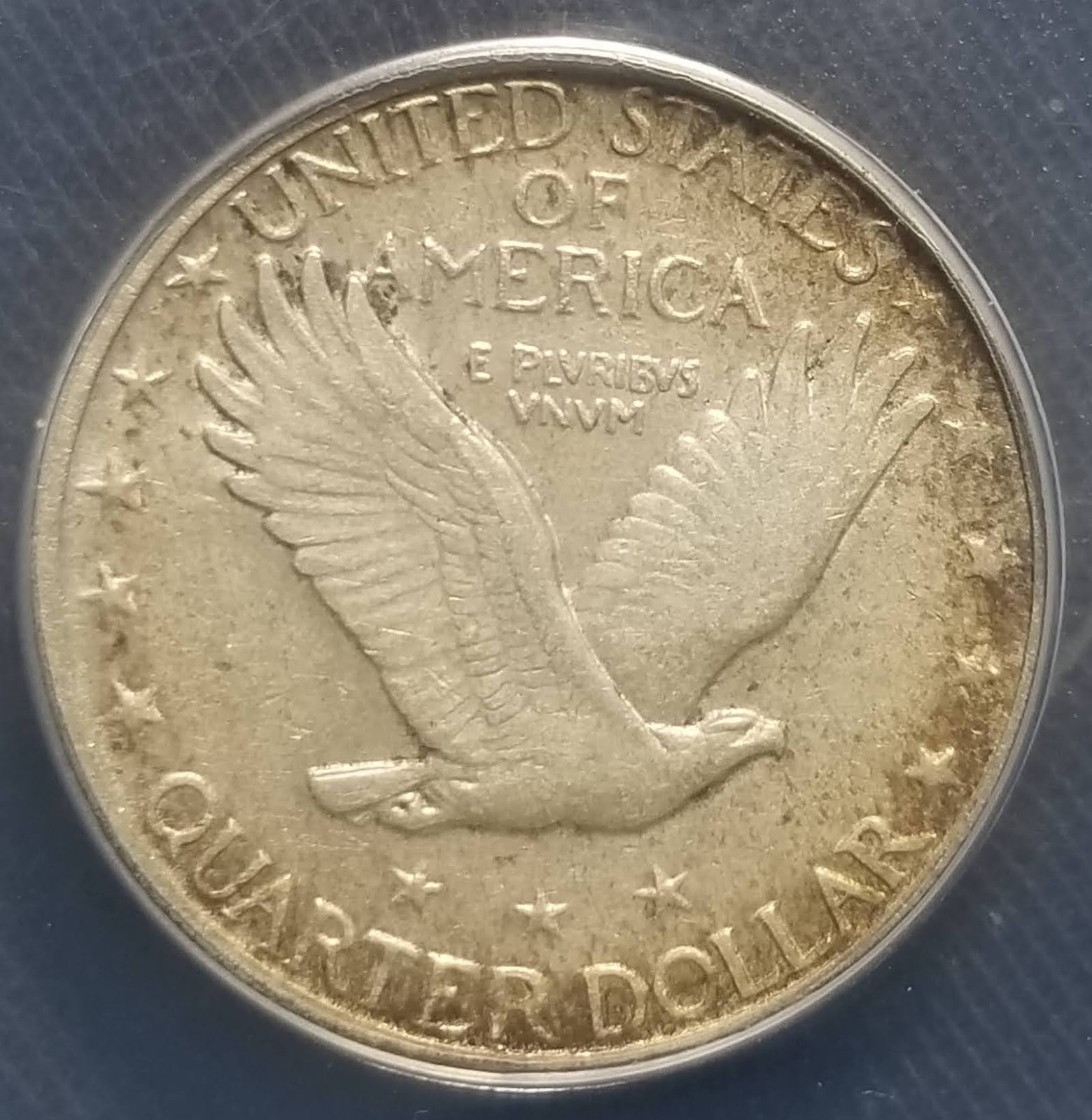 1928-D STANDING LIBERTY QUARTER ANACS XF45