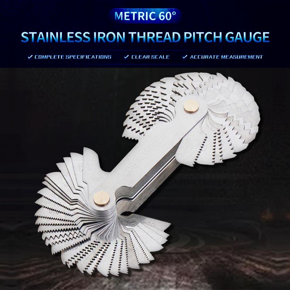 High Quality Stainless Steel 58 Piece Blade Thread Gauge for Multiple Uses