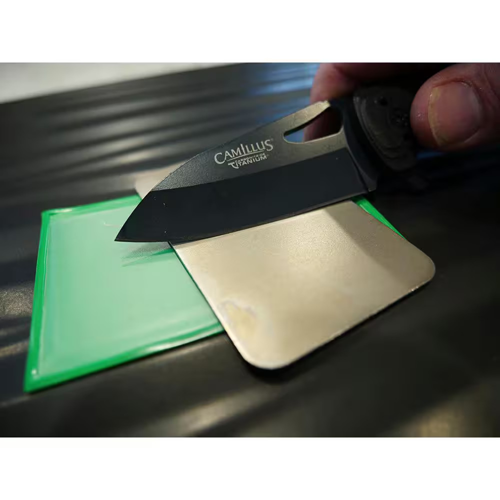 3 In. Dia-Sharp Sharpener, Credit Card Sized- Extra-Fine, Fine and Coarse Diamon