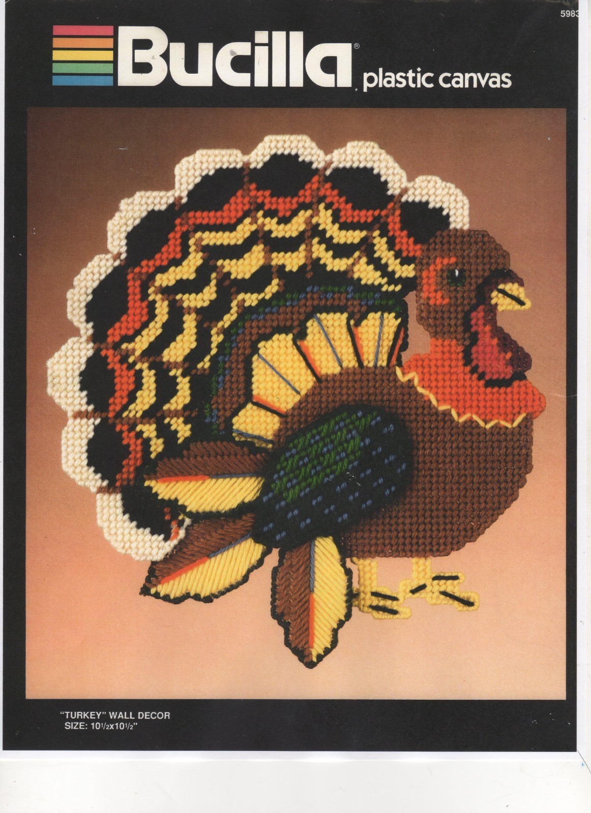 TURKEY  WALL HANGING 7ct  plastic canvas PATTERN  (#TF0728)