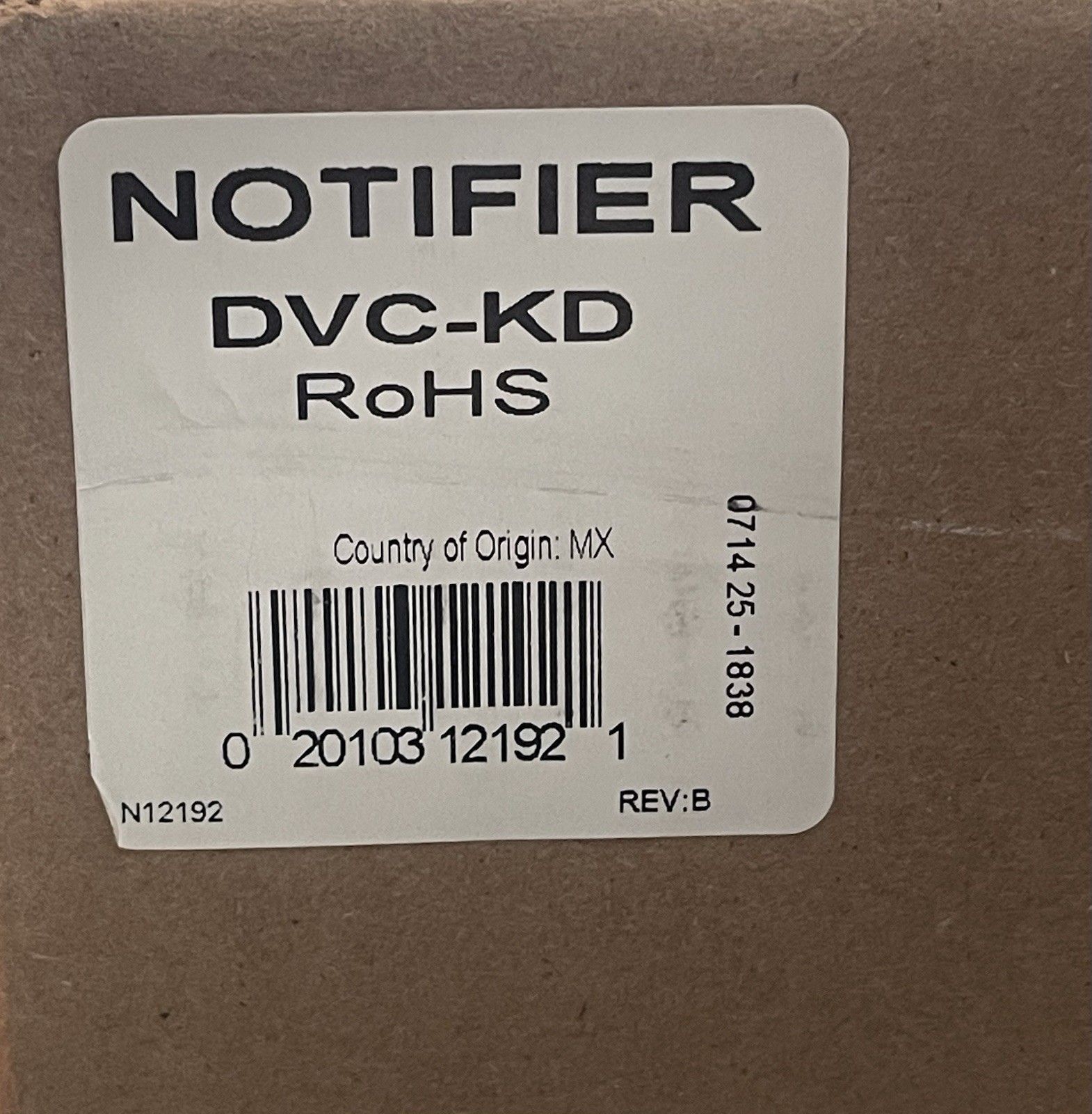 NOTIFIER DVC-KD (New)