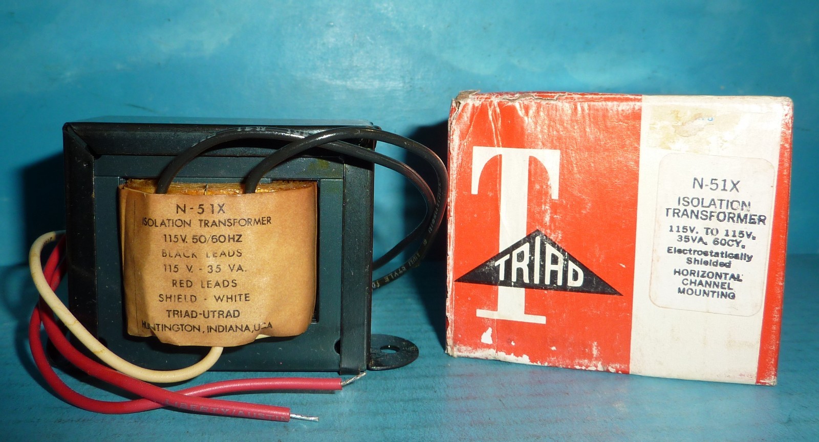 Triad N-51X Isolation Transformer 115V to 115V 35VA NOS/NIB