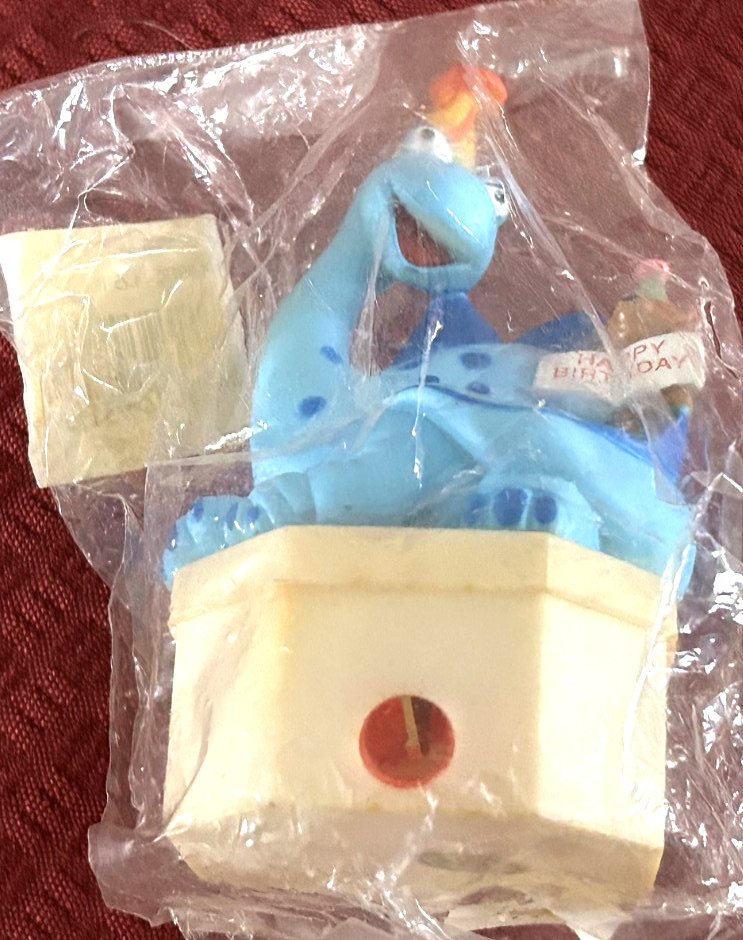 HAPPY BIRTHDAY Blue Dinosaur Pencil Sharpener