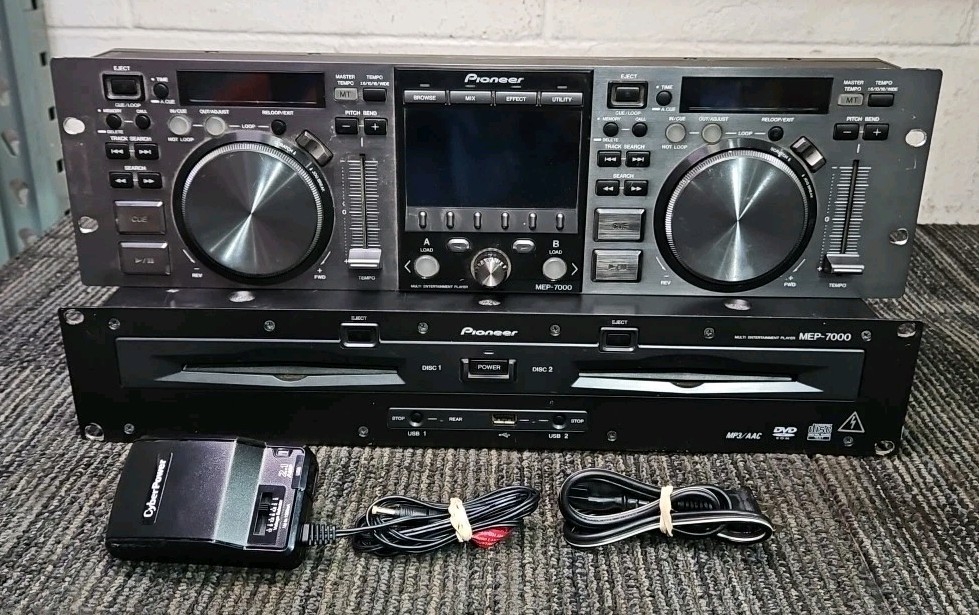 Pioneer CU-V170 Control Unit & Pioneer MEP-7000 Multi Entertainment Player -READ