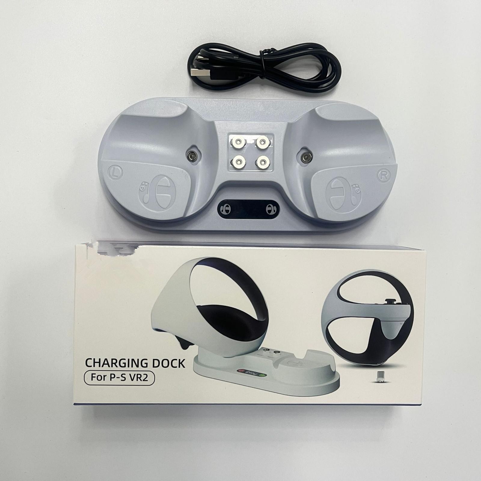 Dual Charging Dock Station Stand Base Charger For PS5 PS VR2 Controllers Console