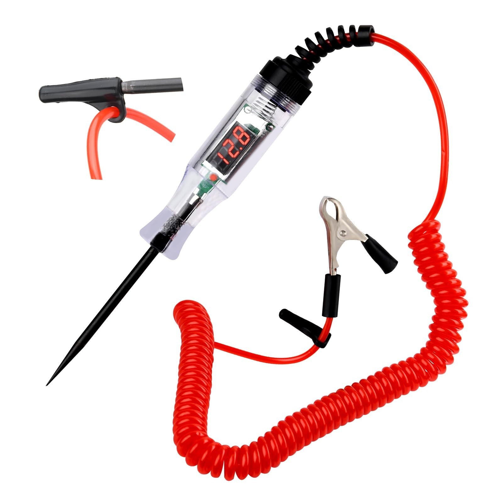 Test Light Automotive, 5-90V Digital LED Circuit Tester with Voltage Display,...
