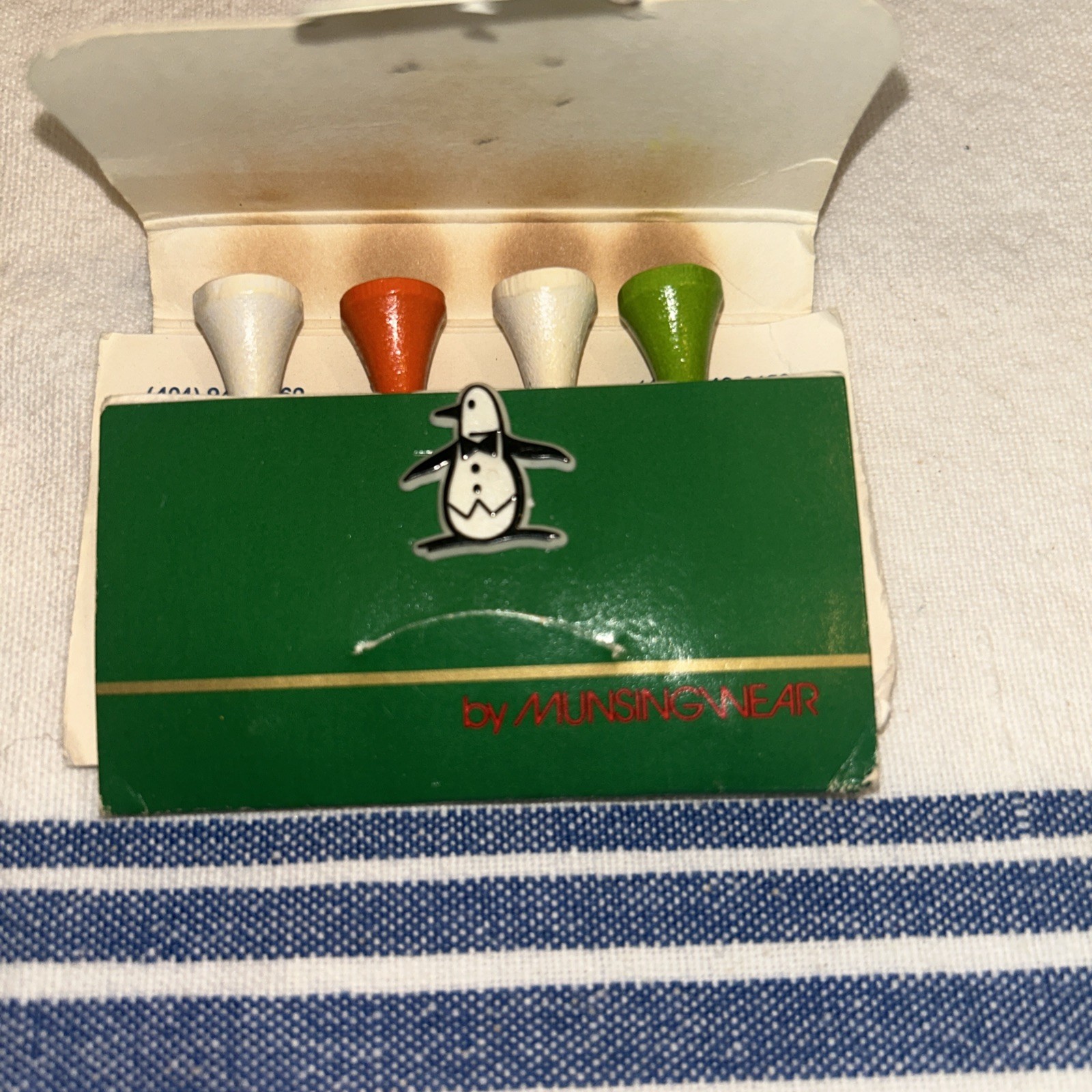 VINTAGE Penguin Munsingwear Advertising Grand Slam Golf Tees Folder Ball Market