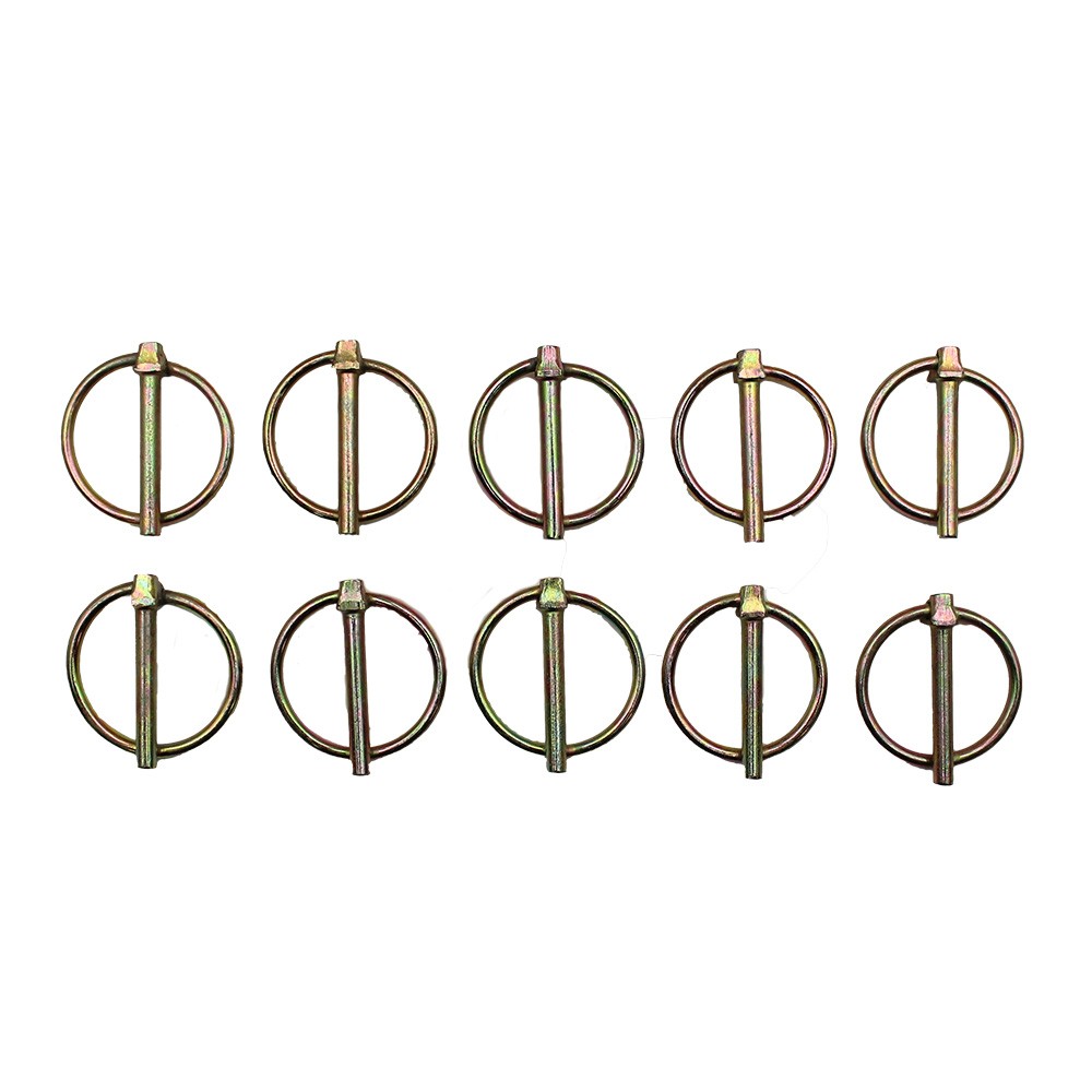PN01 Pack of 10 Universal Linch Lynch Pin Clip 3/16" x 1 1/4" 1320 For Tractors