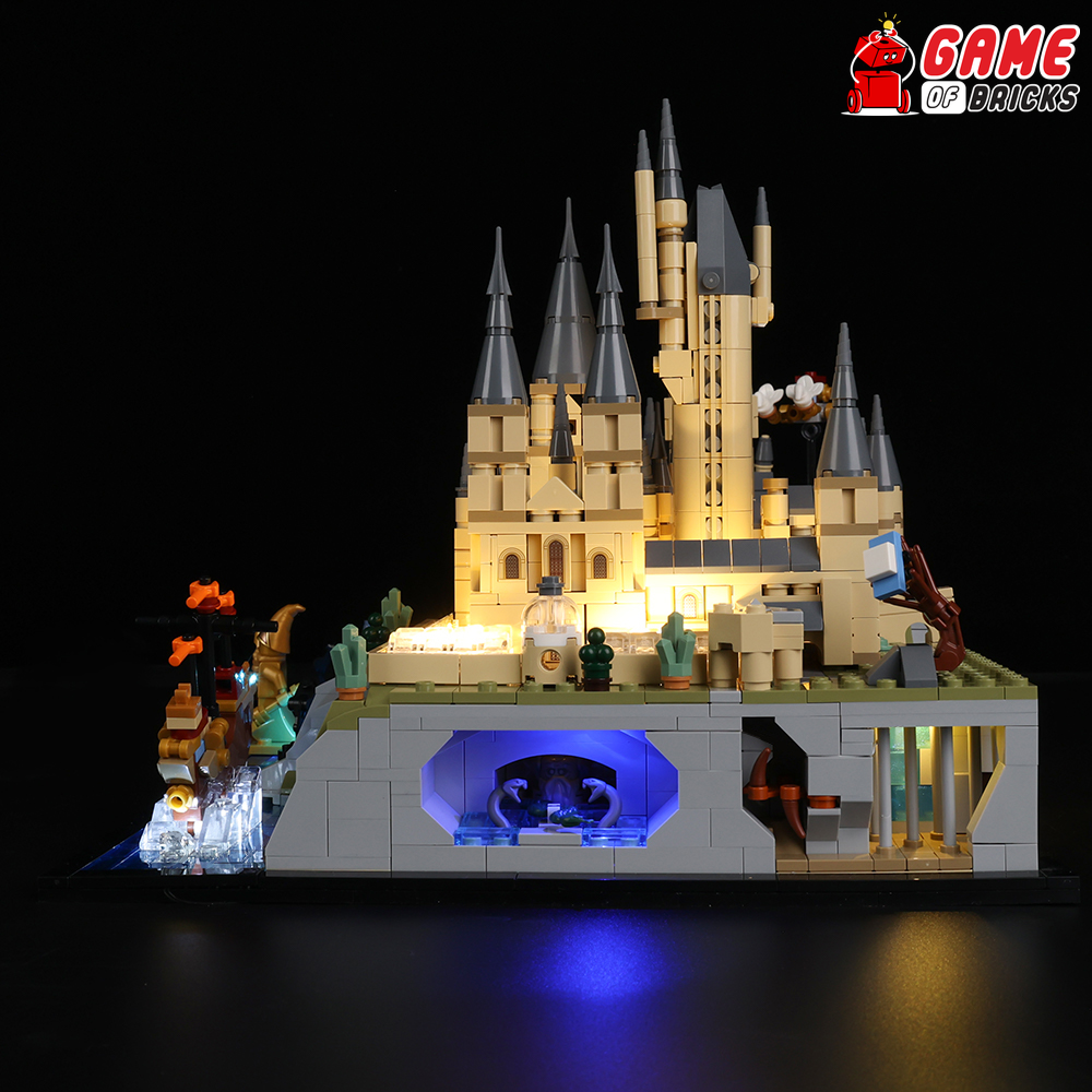 Light Kit for Hogwarts Castle and Grounds Compatible with LEGO® 76419 (Classic)