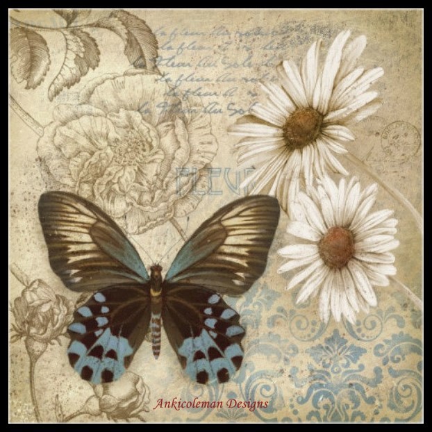 Butterfly Garden I - Chart Counted Cross Stitch Patterns Needlework embroidery
