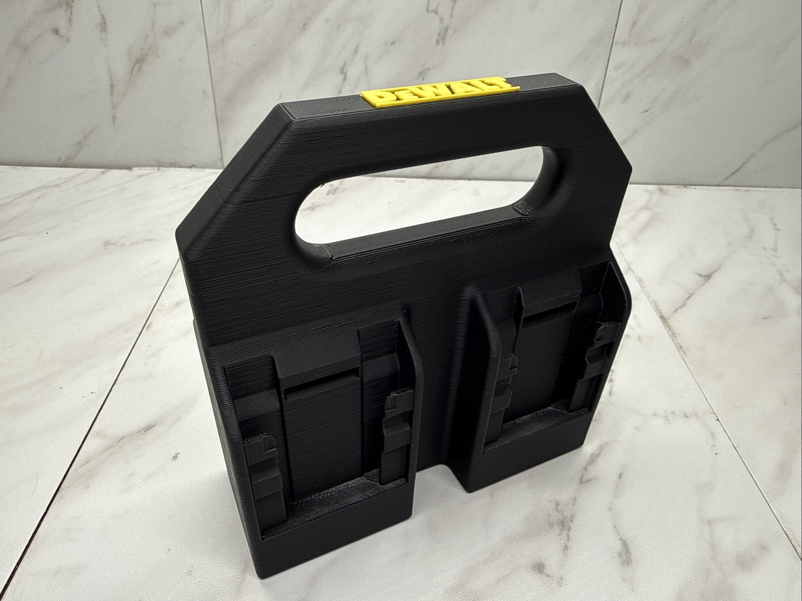 Battery Basket Carrier Caddy Holder for DeWALT 4 slot Black and Yellow