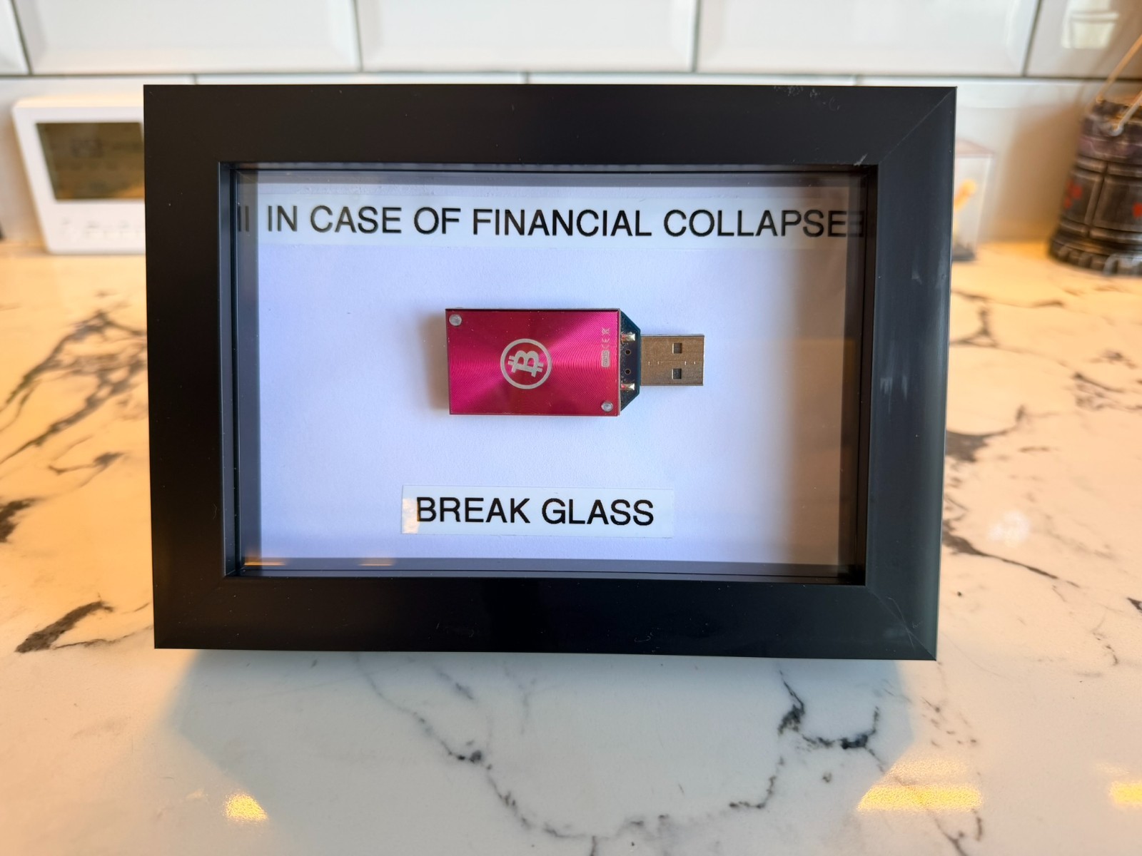 Motivational Framed Art - Classic Early ASIC Bitcoin Miner - Block Erupter