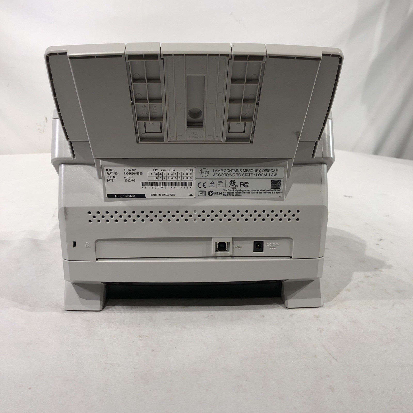 Fujitsu fi-6230Z Flat-Bed/ADF Document Scanner PA03630-B555- Untested