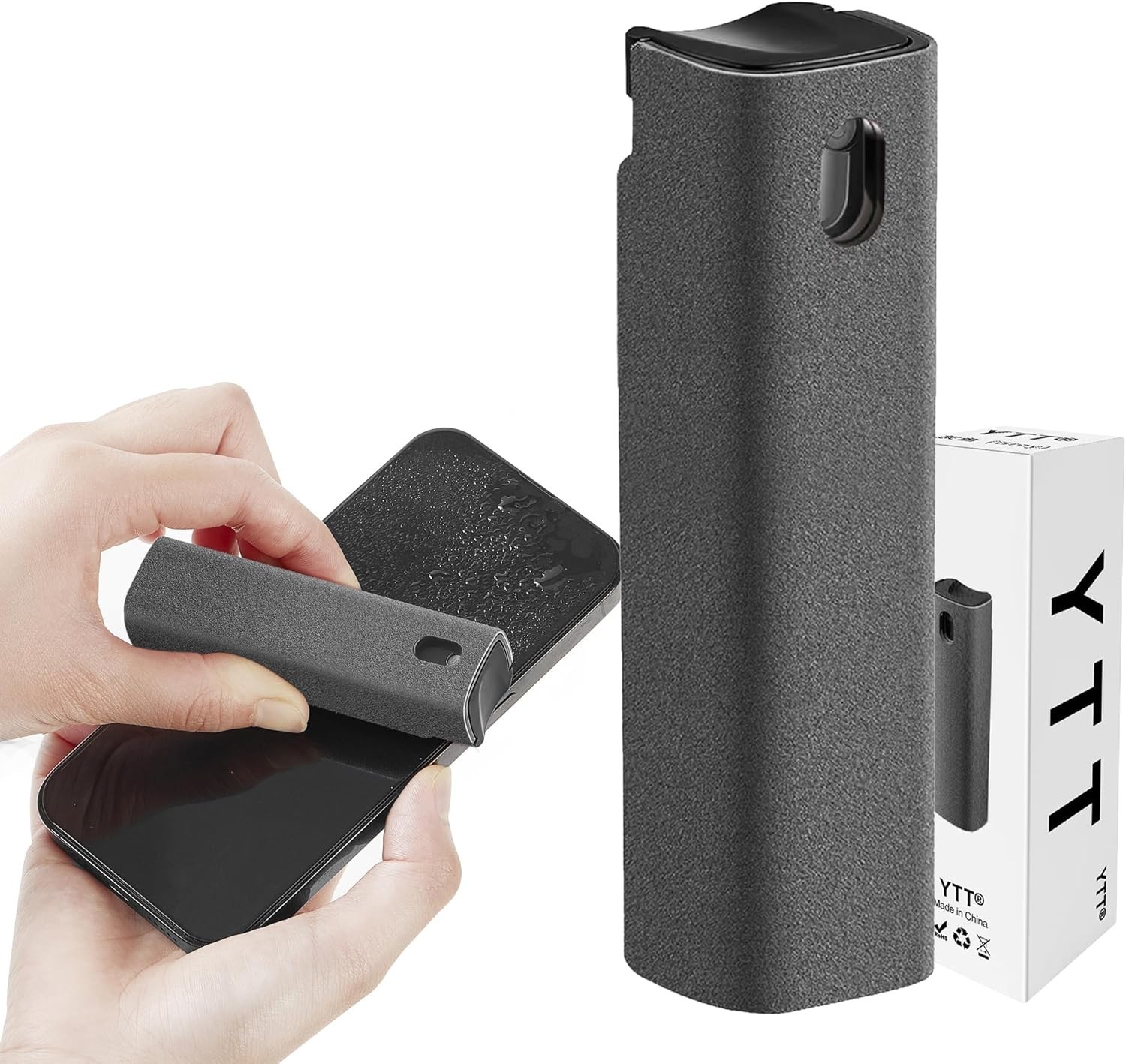 All-in-One Screen Cleaner: 2-in-1 Mist Spray & Microfiber for Quick Cleans