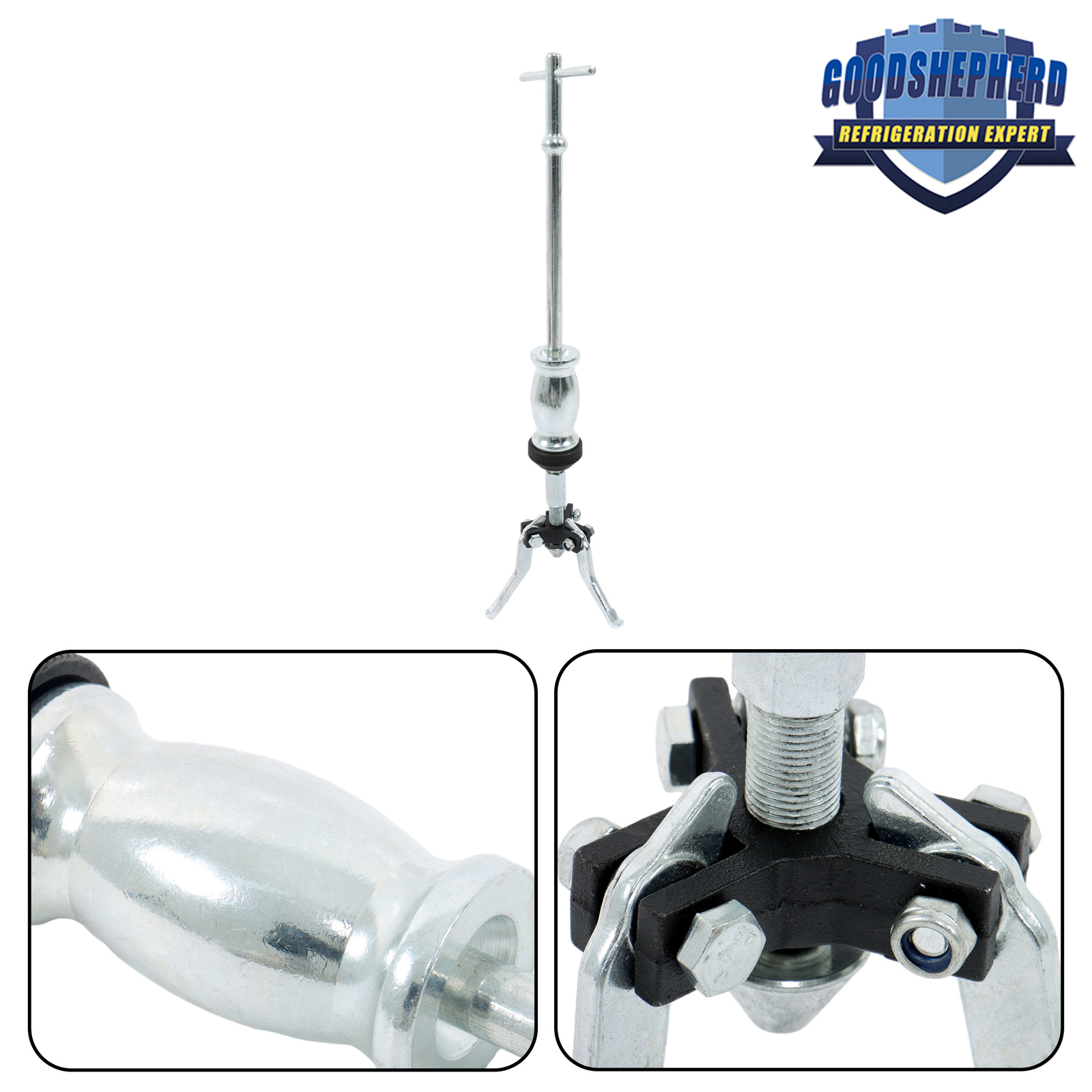 3 Jaw Gear Bearing Slide Hammer Puller Set Universal Internal&External