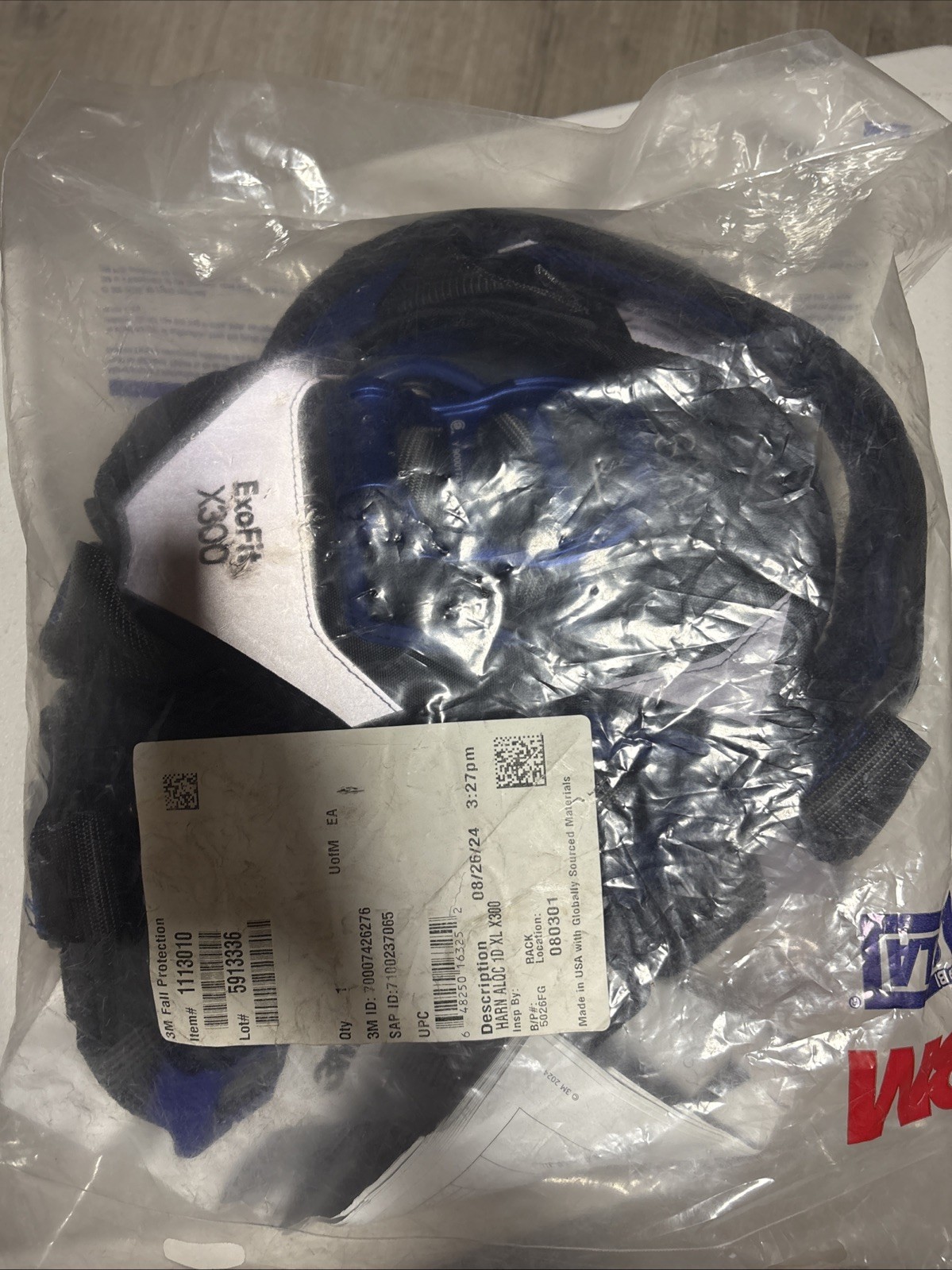 3M Protecta Fall Protection Safety Harness XL 1-D Ring Model 1113010 New