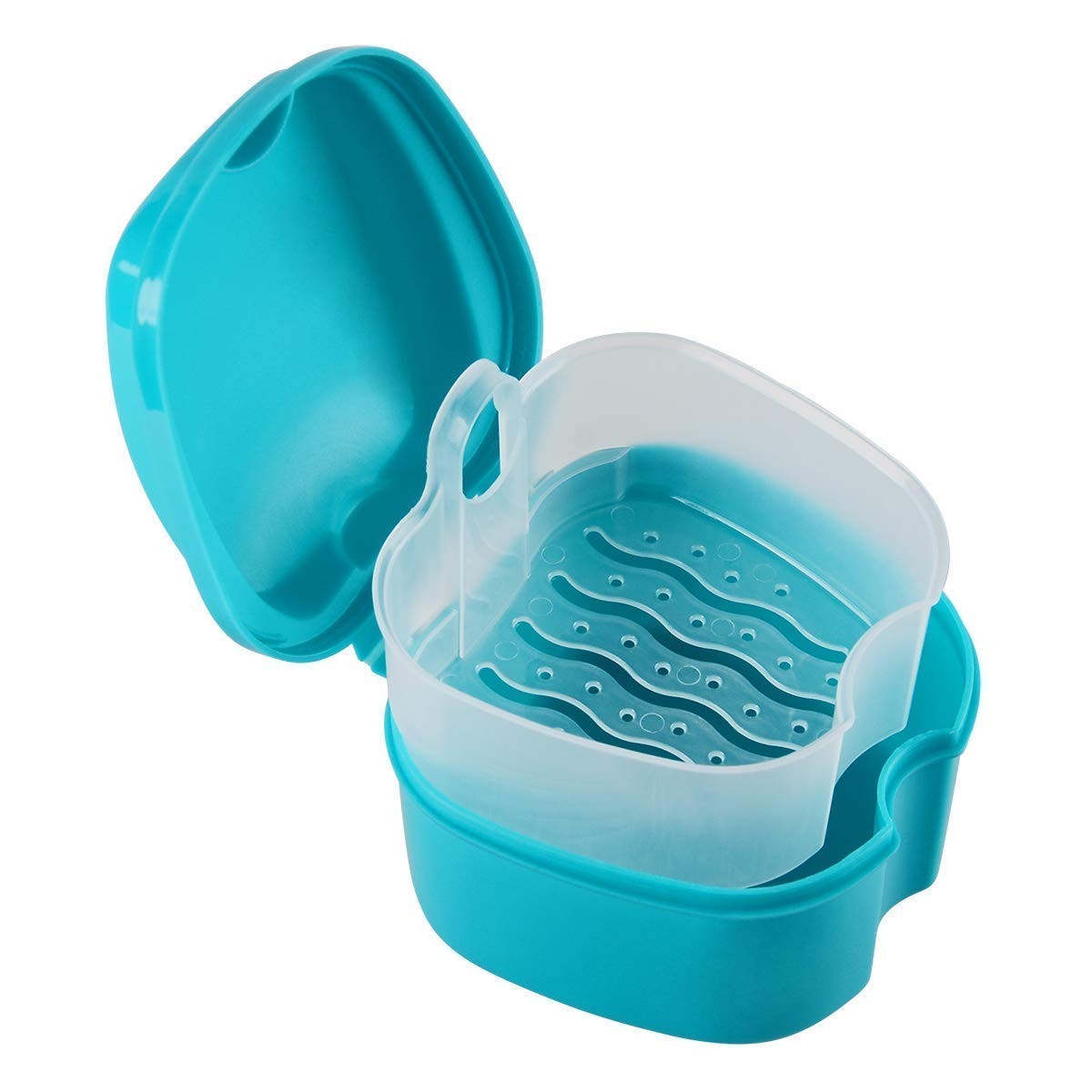 Denture Case, Denture Cup with Strainer, Denture Bath Box False Teeth Storage...