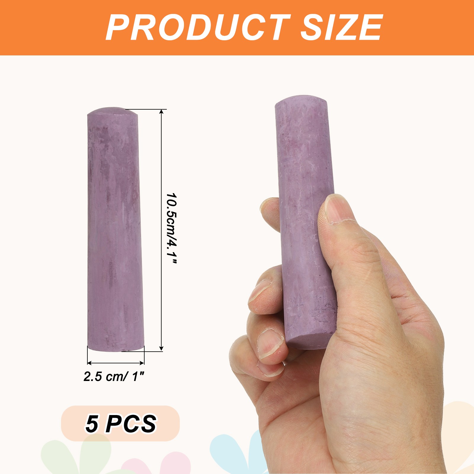 Chalk 5pcs, Dark Purple Large Outdoor