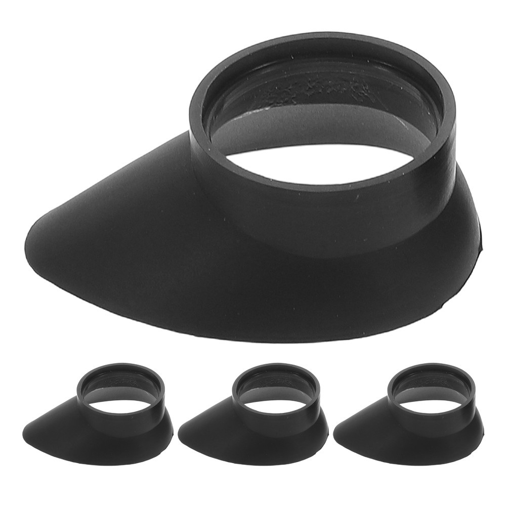 4Pcs Soft Rubber Eyepiece Shield Caps Durable Protective Covers for Microscope