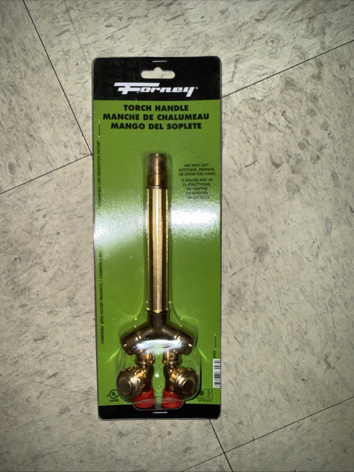 NEW - Forney 87093 Acetylene Welding Torch Handle - Fits Victor 100