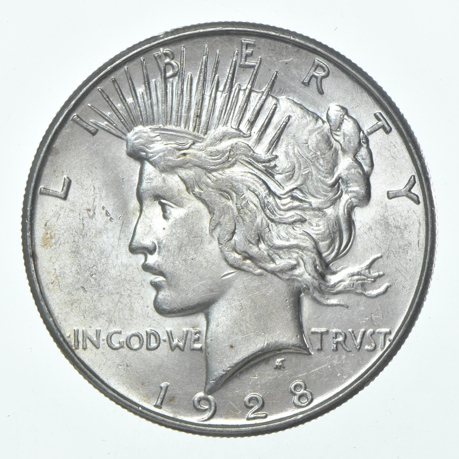 (1) 1928-S Choice AU Peace Silver Dollar 90% - CH AU Almost Unc - San Fran