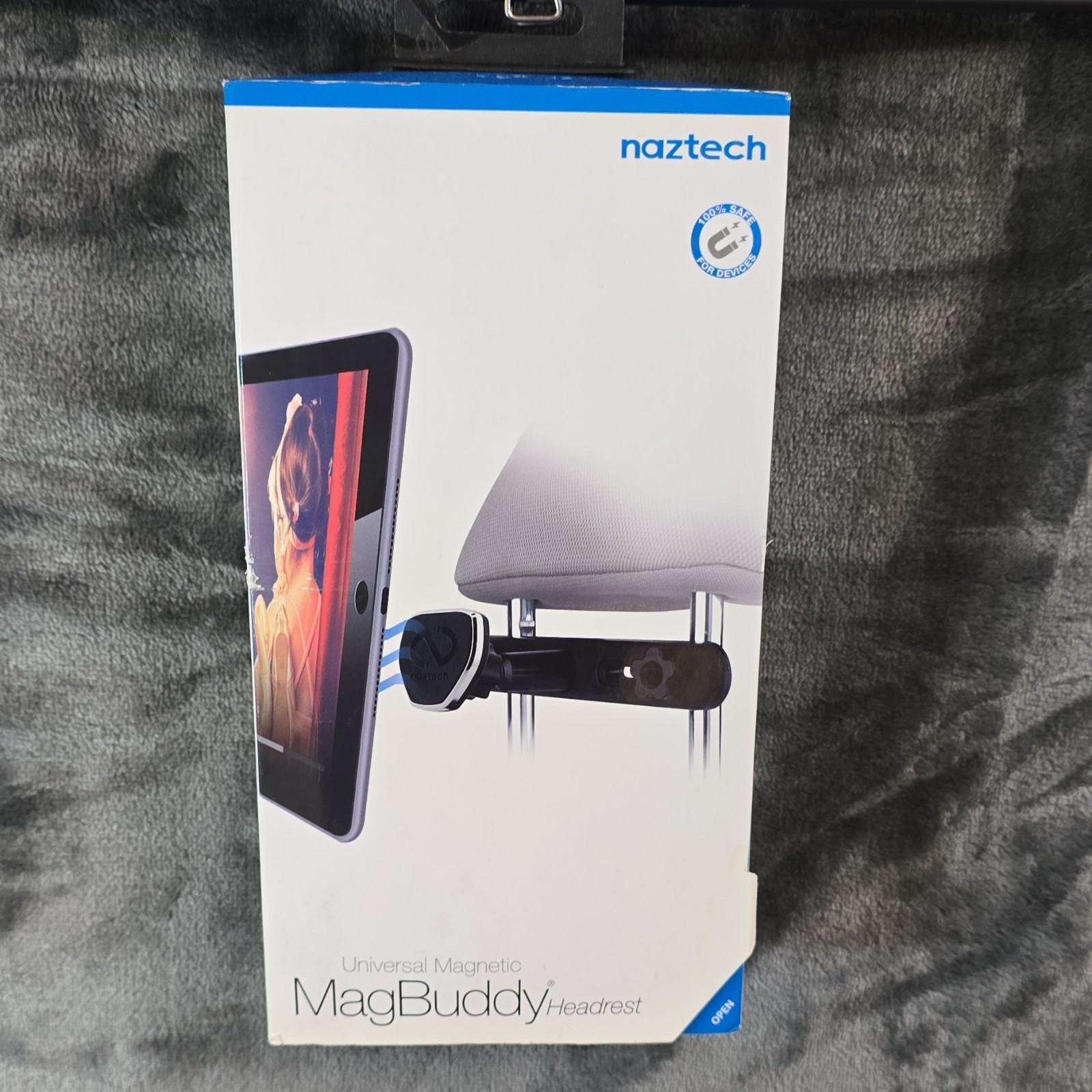 Naztech MagBuddy Headrest Magnetic Car Mount Universal 360° Swivel
