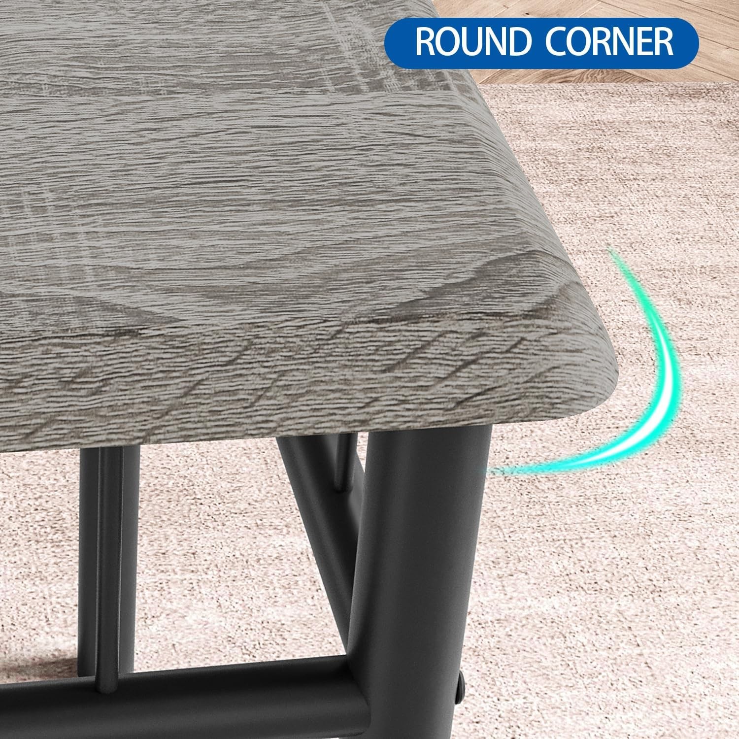 Dining Table Set 2 Square Dinner Table Sets W/ 2 Upholstered Chairs Small