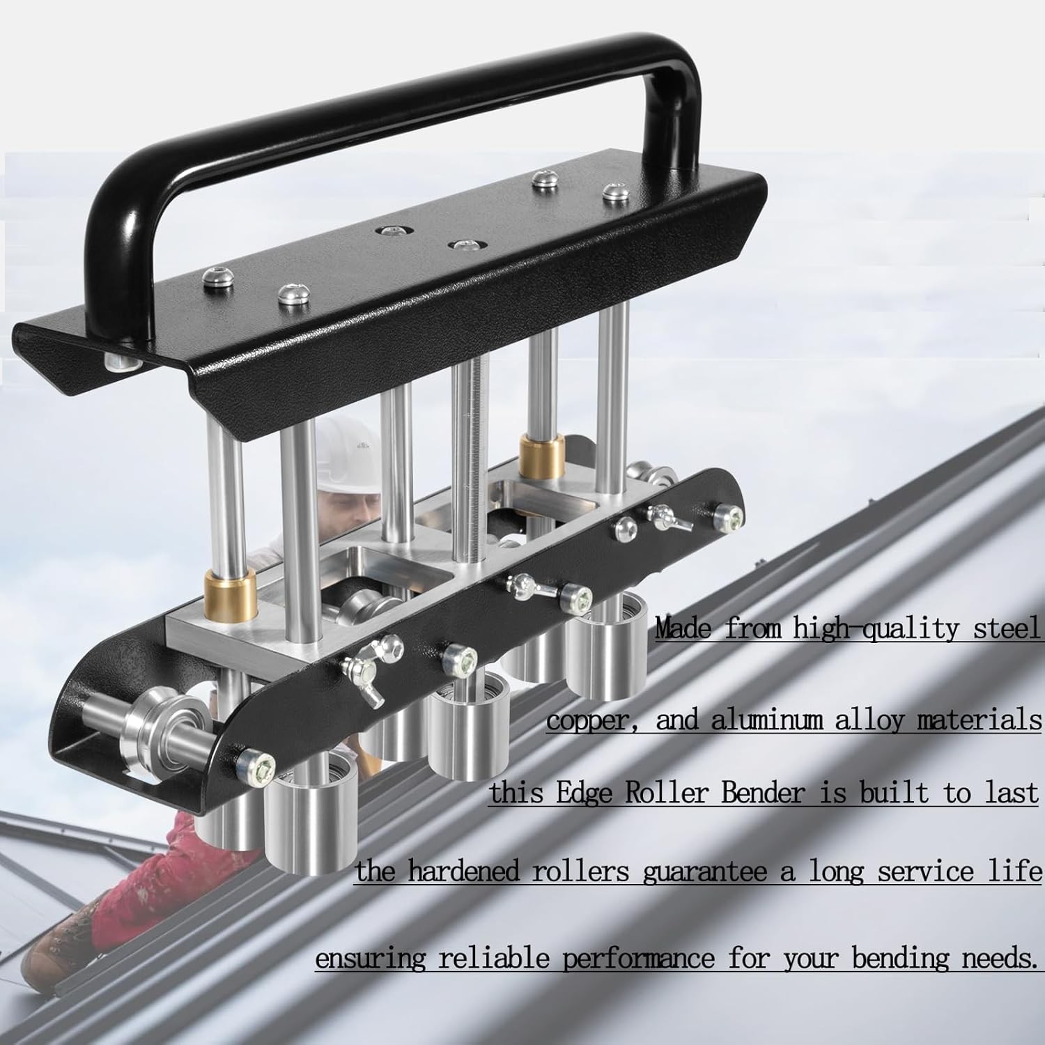 ER3 Three-Station Edge Roller Sheet Metal Edge Roller Bender,0-90° Bending Angle