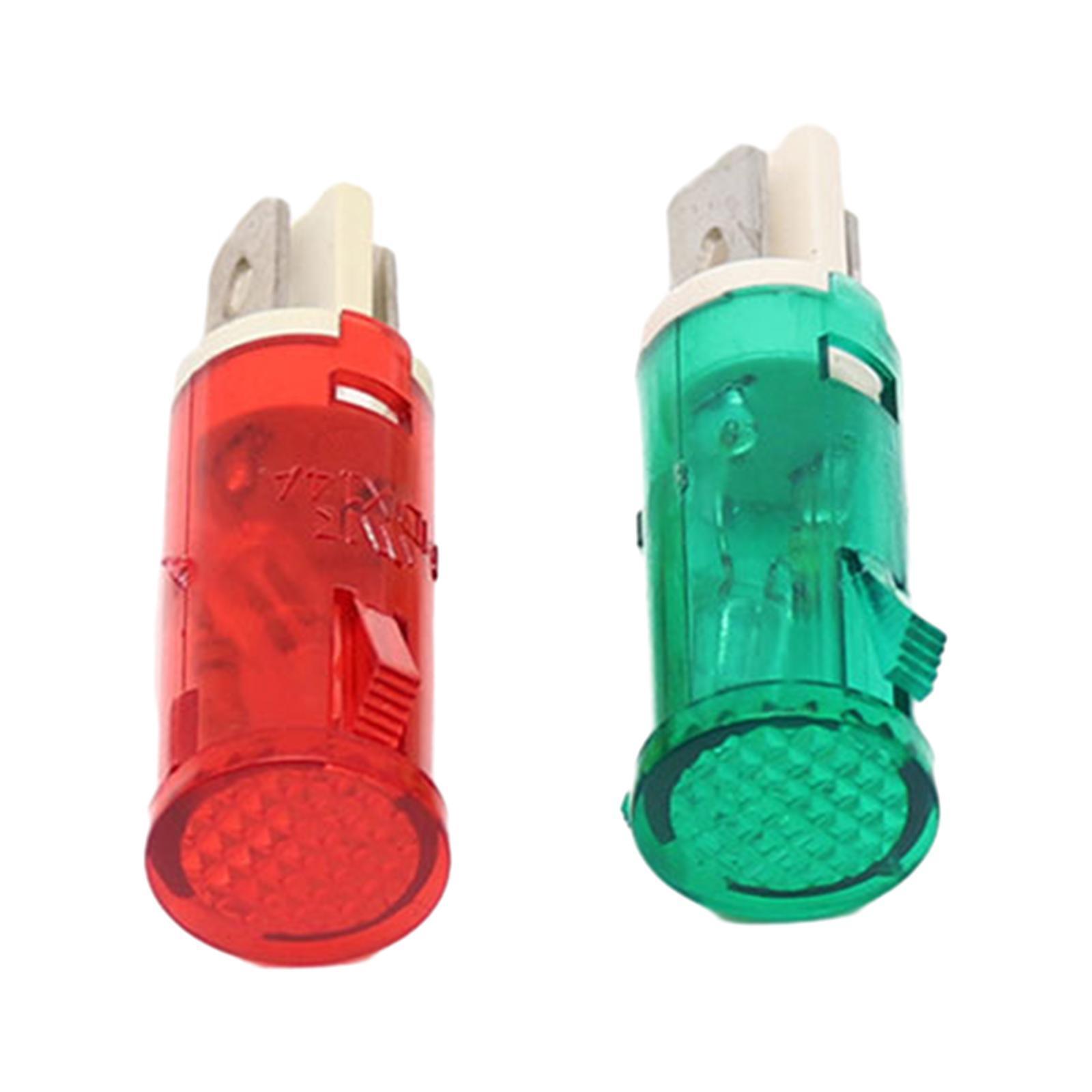 220V Indicator Light Signal Lamp MDX-14A Compact for Freezers Refrigerators