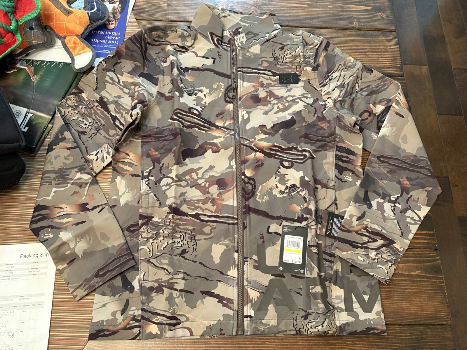 NEW Under Armour UA Hardwoods Graphic Camo Hunting Jacket M Medium