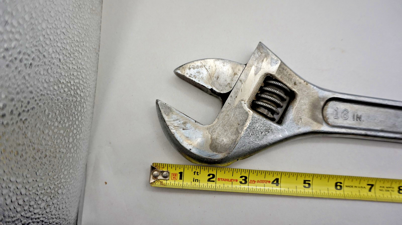 Vintage 16" Lg PROTO "CLIK-STOP" Adjustable Wrench 716-L Made USA "WORKS Good"