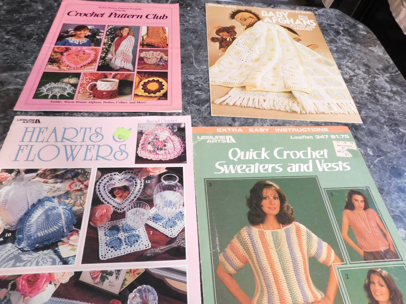 Crochet Patterns Mixed lot of 8