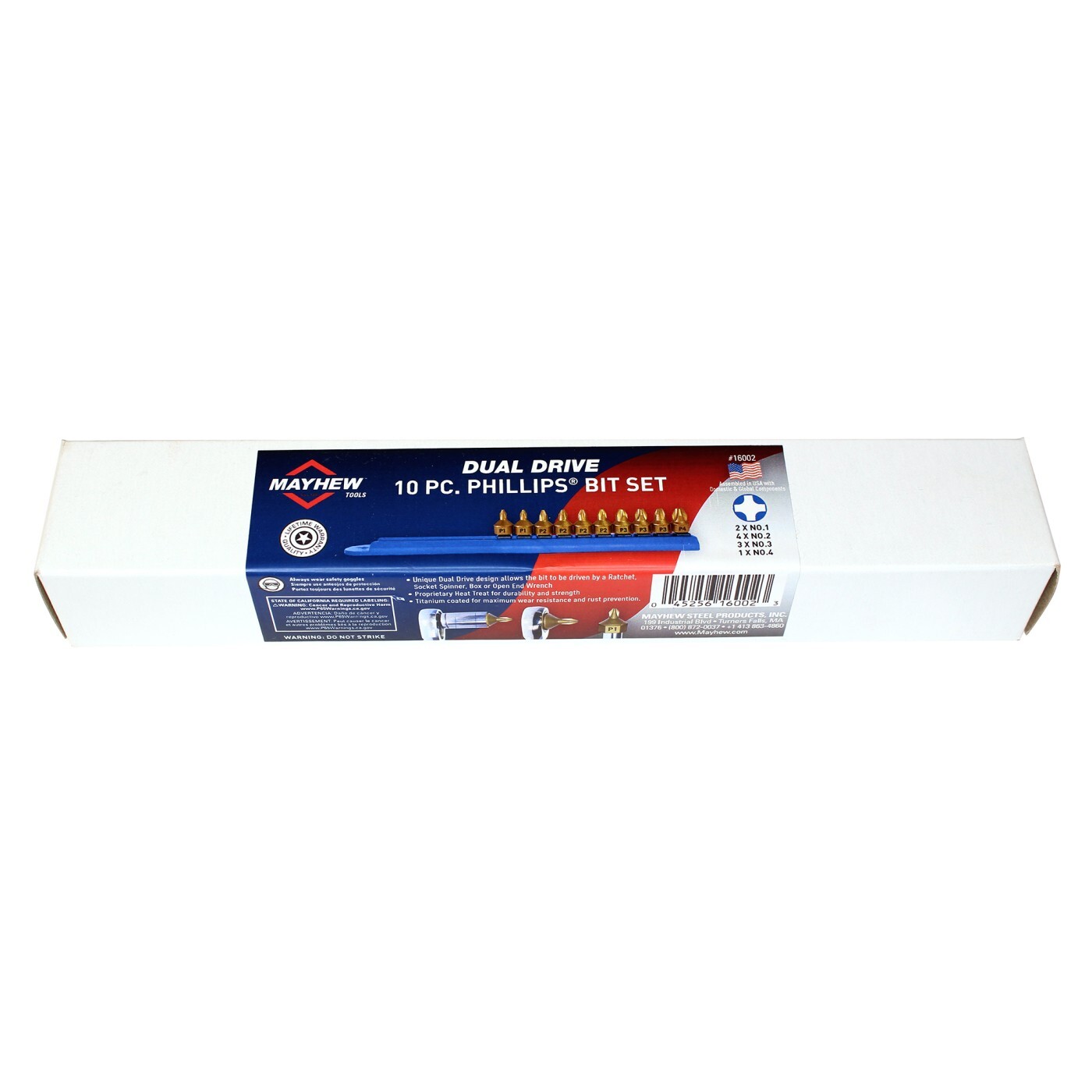 Mayhew 16002 Phillips Bits Set of 10