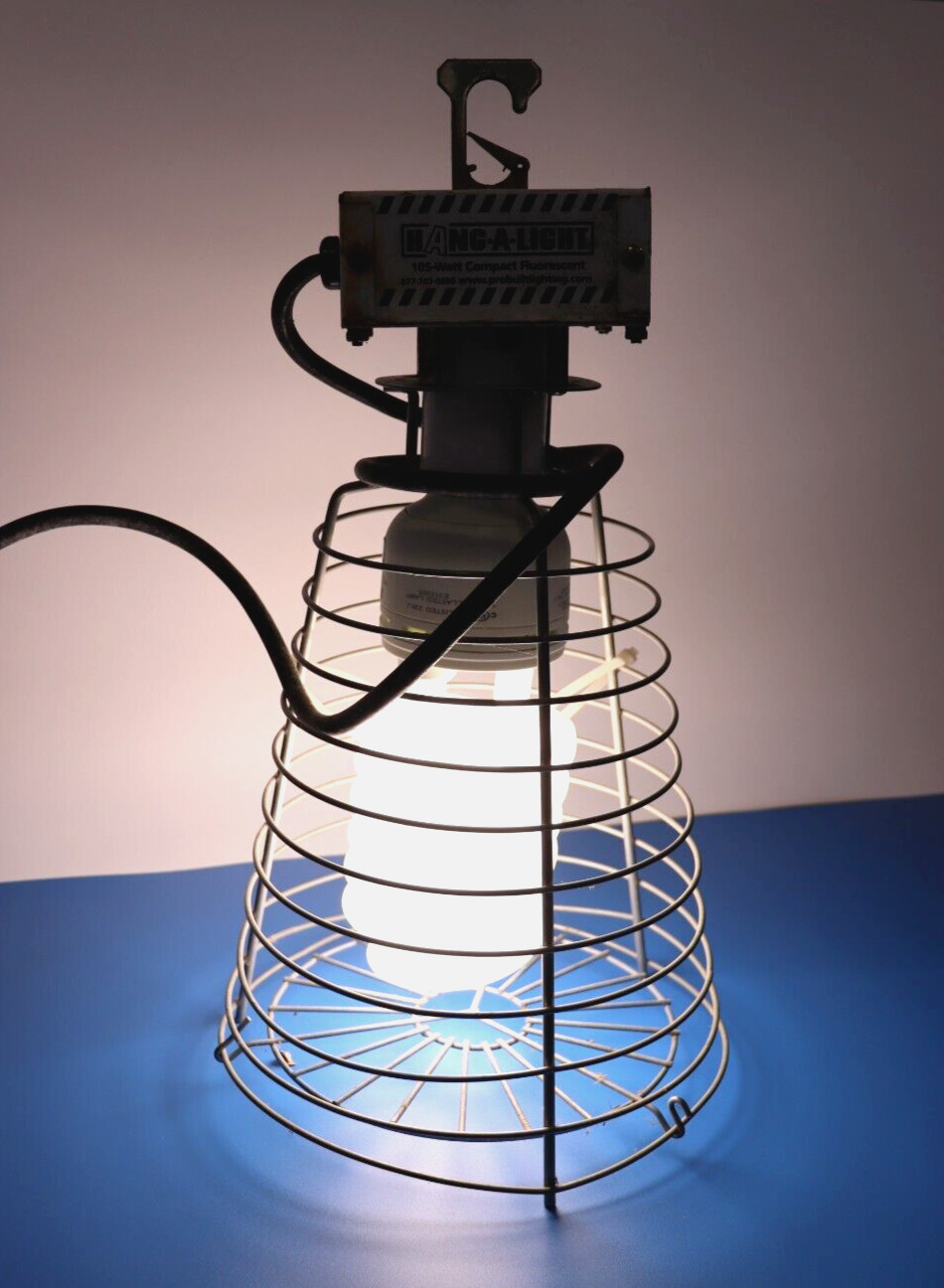Hanging Temporary Construction Lights, 7000 Lumens, 105W/120V, Lots of 6, Used
