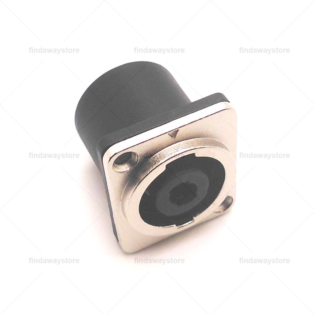 10 Replacement Speakon Connector 4 Pole W/ Metal Panel Mount for Neutrik NL4MP